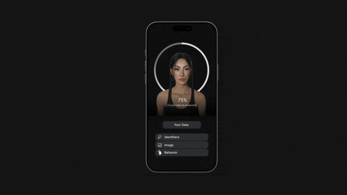 Identifi Identifiers view — avatar and Your Data categories